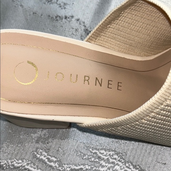 Journee Collection Women's Beige Mules - Picture 6 of 12